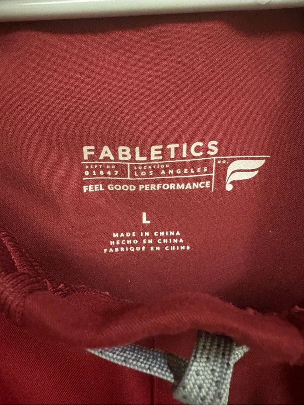 Fabletics HW On-Call jogger scrub pants in Wine